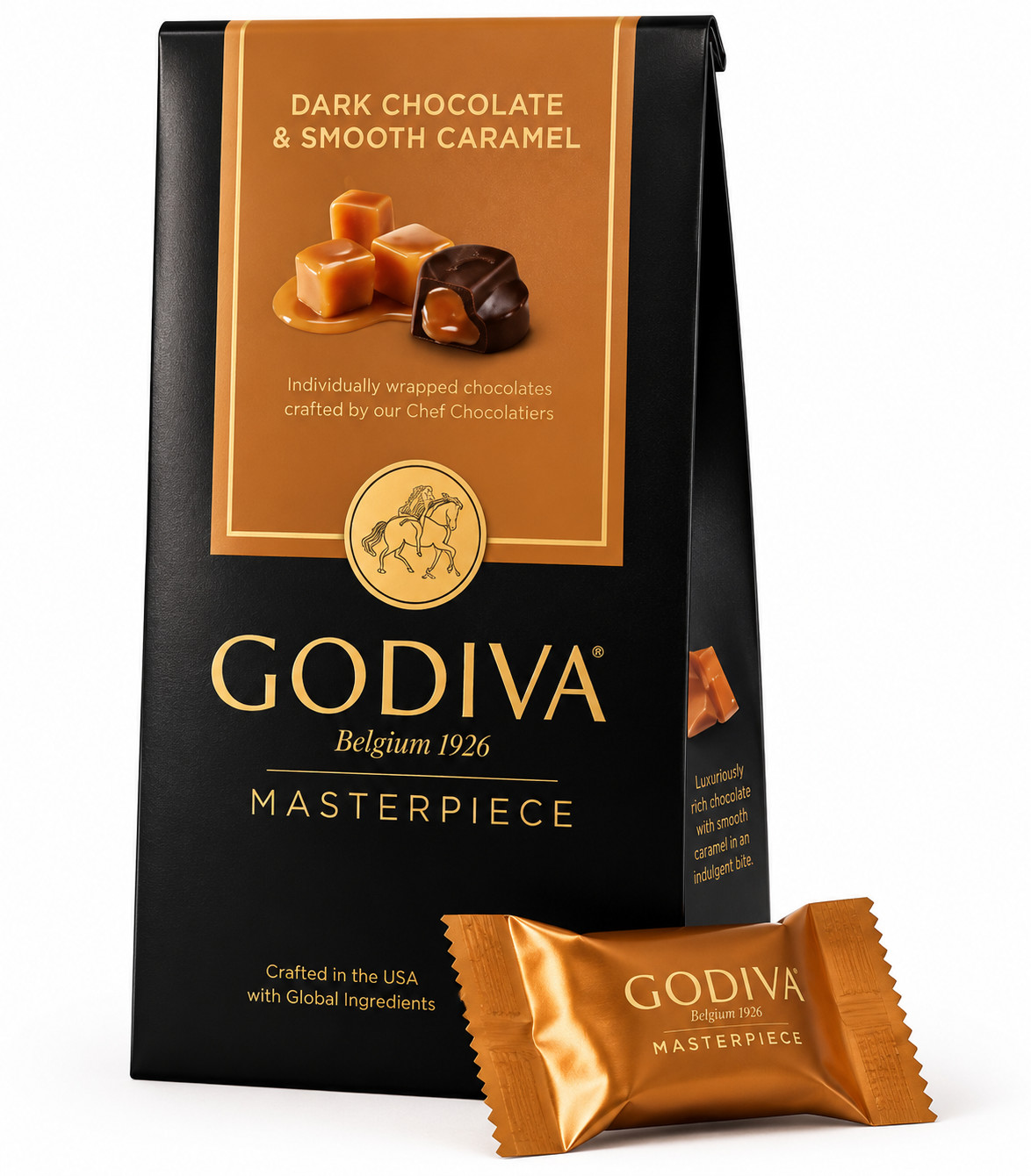2pack Godiva Chocolates Belgium Dark Chocolate & Smooth Caramel, 4.1oz 09/26