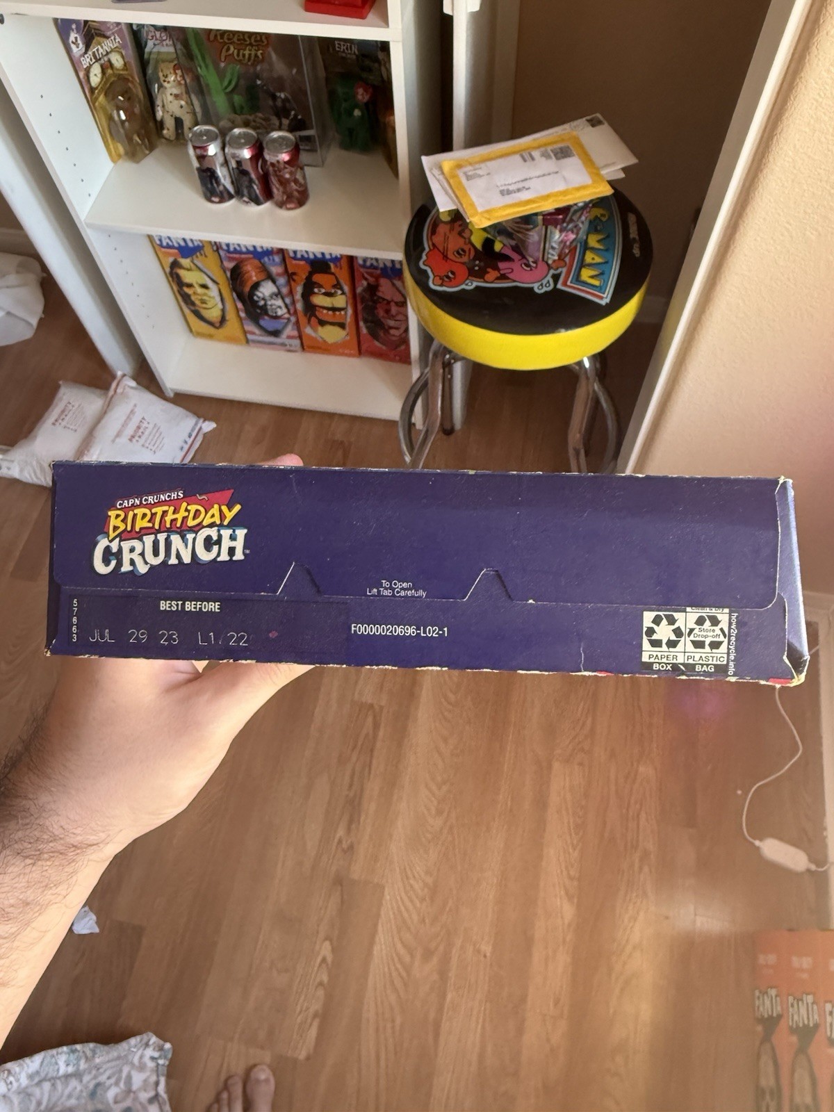 RARE Cap’N Crunch Birthday Crunch 60th Birthday Cereal Box SEALED