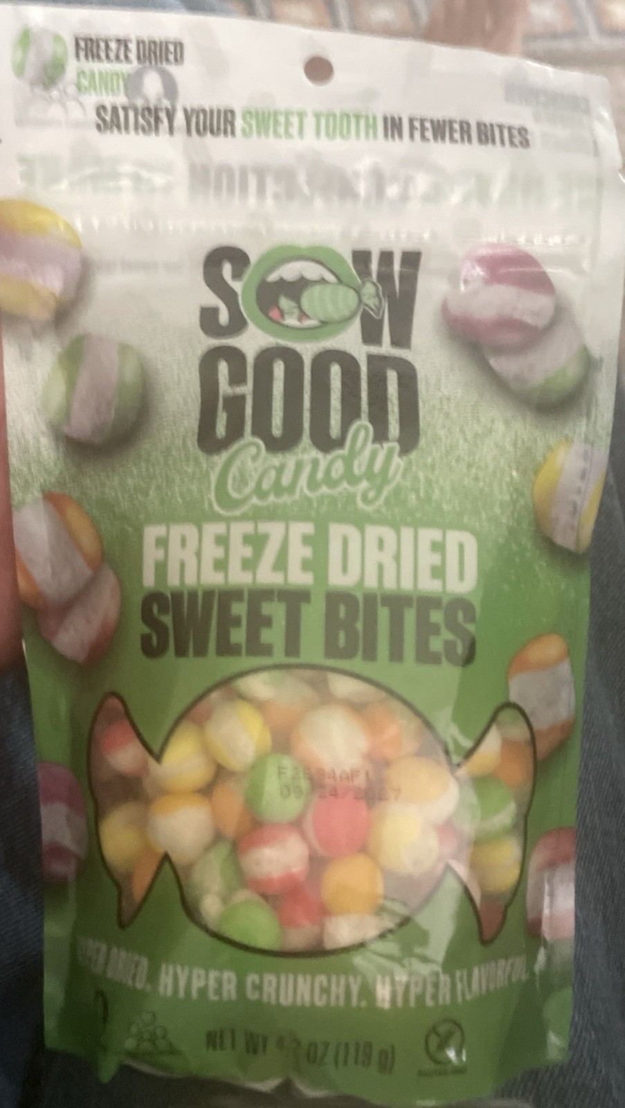 Sow Good Freeze Dried Sweet Bites Candy 4.2 oz Bag