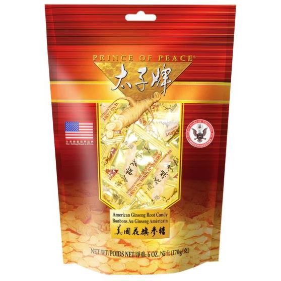 Prince of Peace American Ginseng Root Candy 6 oz EXP: 7/5/2026