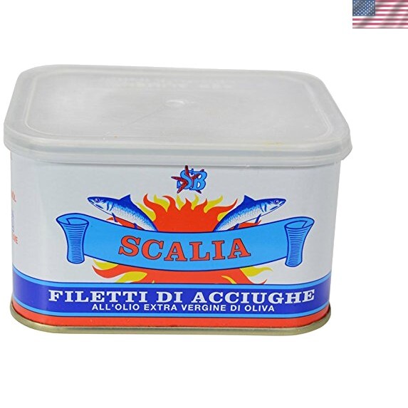 Anchovy Filets in Extra Virgin Olive Oil – 1 can – 24.7 oz