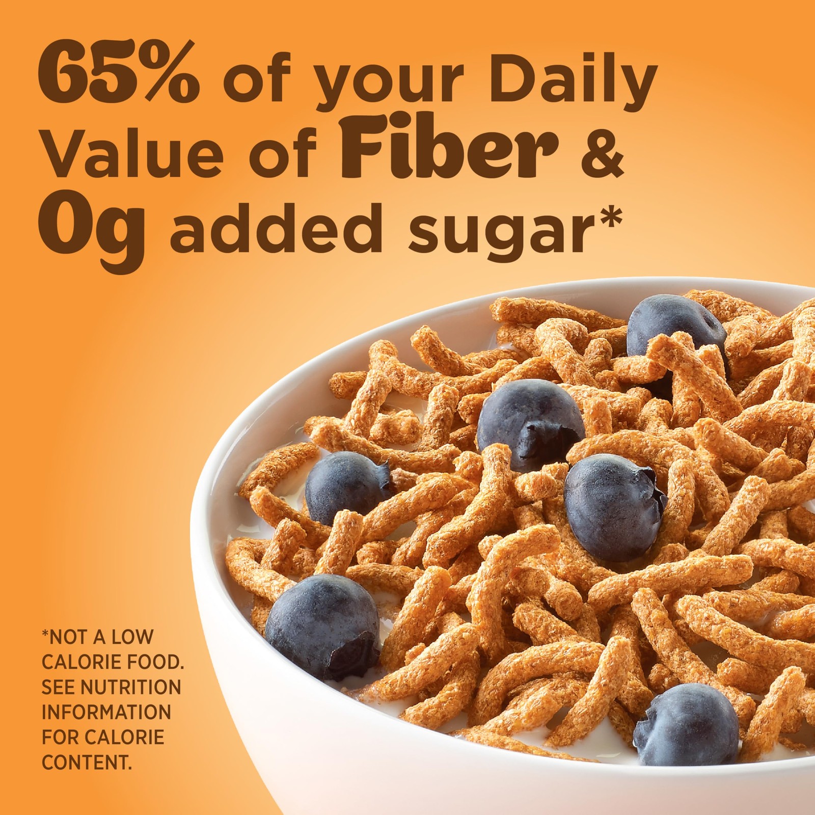 High Fiber Cereal Original Bran Whole Grain Breakfast Snack 19.6 oz