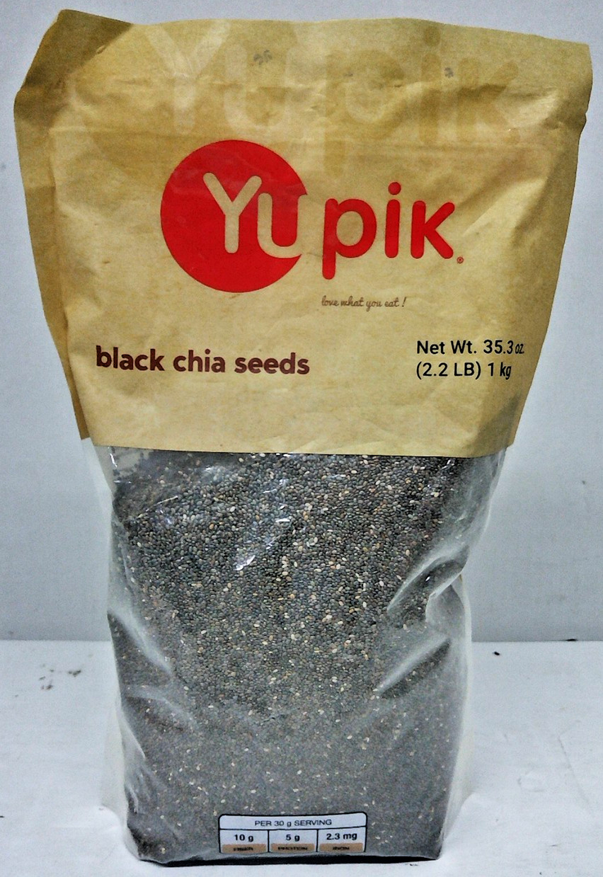 Yupik Raw Black Chia Seeds, 2.2 lb (35.3 oz), Gluten-Free