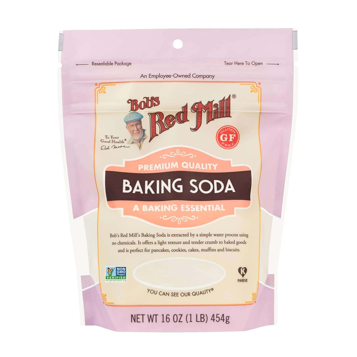 Baking Soda – 1 Pound (Pack of 4), Non GMO, Gluten Free, Vegan, Kosher, Paleo Fr