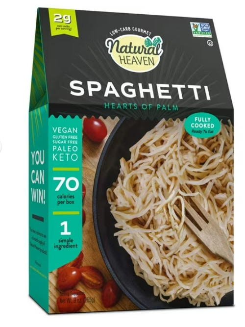 Natural Heaven – Spaghetti – Gluten Free, Plant Based, Low Carb, Paleo & Keto