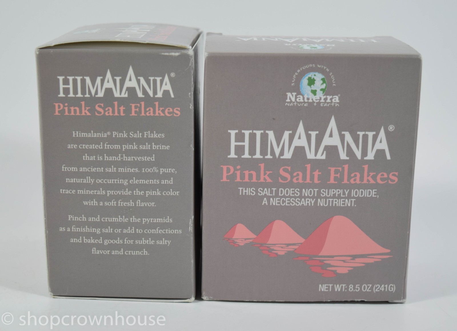 3 boxes Natierra HIMALAYAN PINK SALT FLAKES Non-GMO 8.5 oz Seasoning 2029