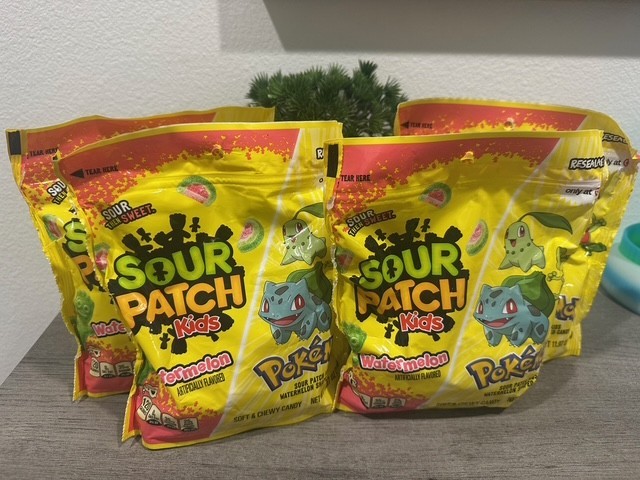 4 Bags Pokemon Sour Patch Kids Candy Target Exclusive 30th Anniversary Set