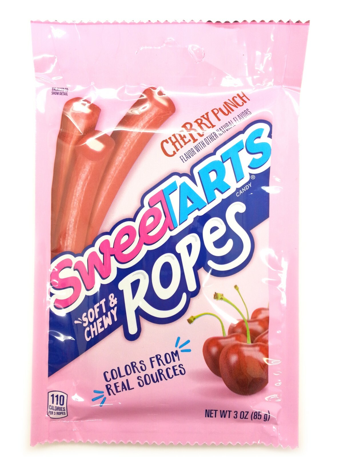 **SWEETART ROPES** Cherry Punch SOFT & CHEWY CANDY 3oz Bags 1, 2, 4, 8, 12 packs