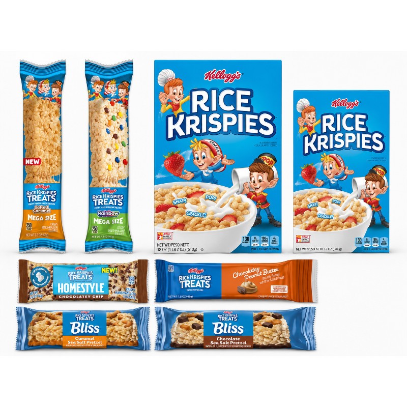 12x Rice Krispies Treats Bliss Caramel Sea Salt Pretzel Snack Candy Lot 1.5oz