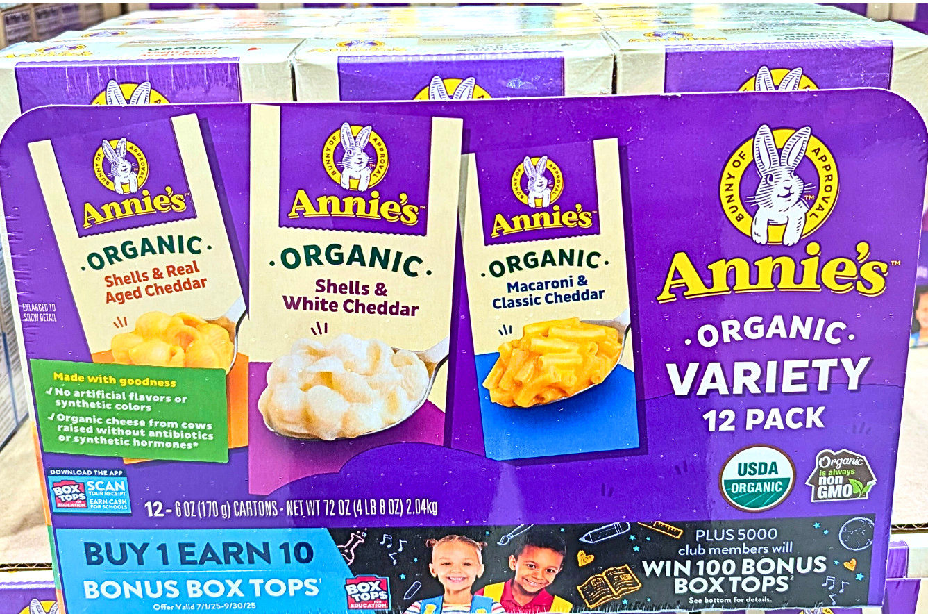 Annie’s Organic Macaroni & Cheese Variety Pack 12×6 Ounce Box EXP 11/2026