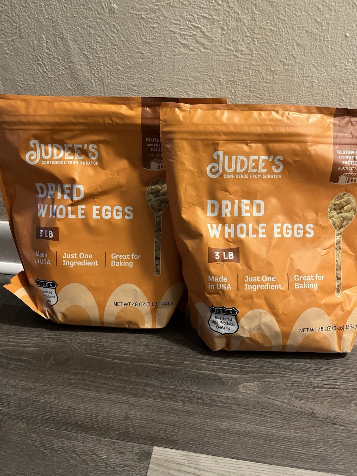 Judee’s Gluten Free Dried Whole Egg Powder 3 lbs – Baking Supplies Pack Of 2