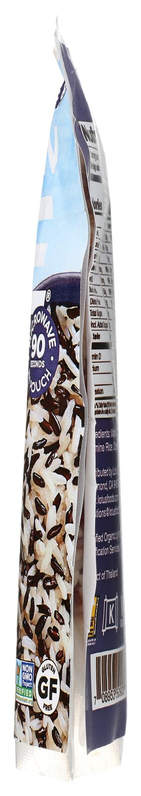 Lotus Foods, Rice White Jasmine And Forbidden Blend Organic, 8 Ounce 8
