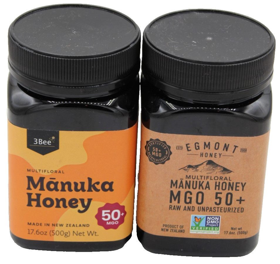 3Bee & Egmont Multifloral Manuka Honey 50+MGO Made in New Zealand 17.6oz