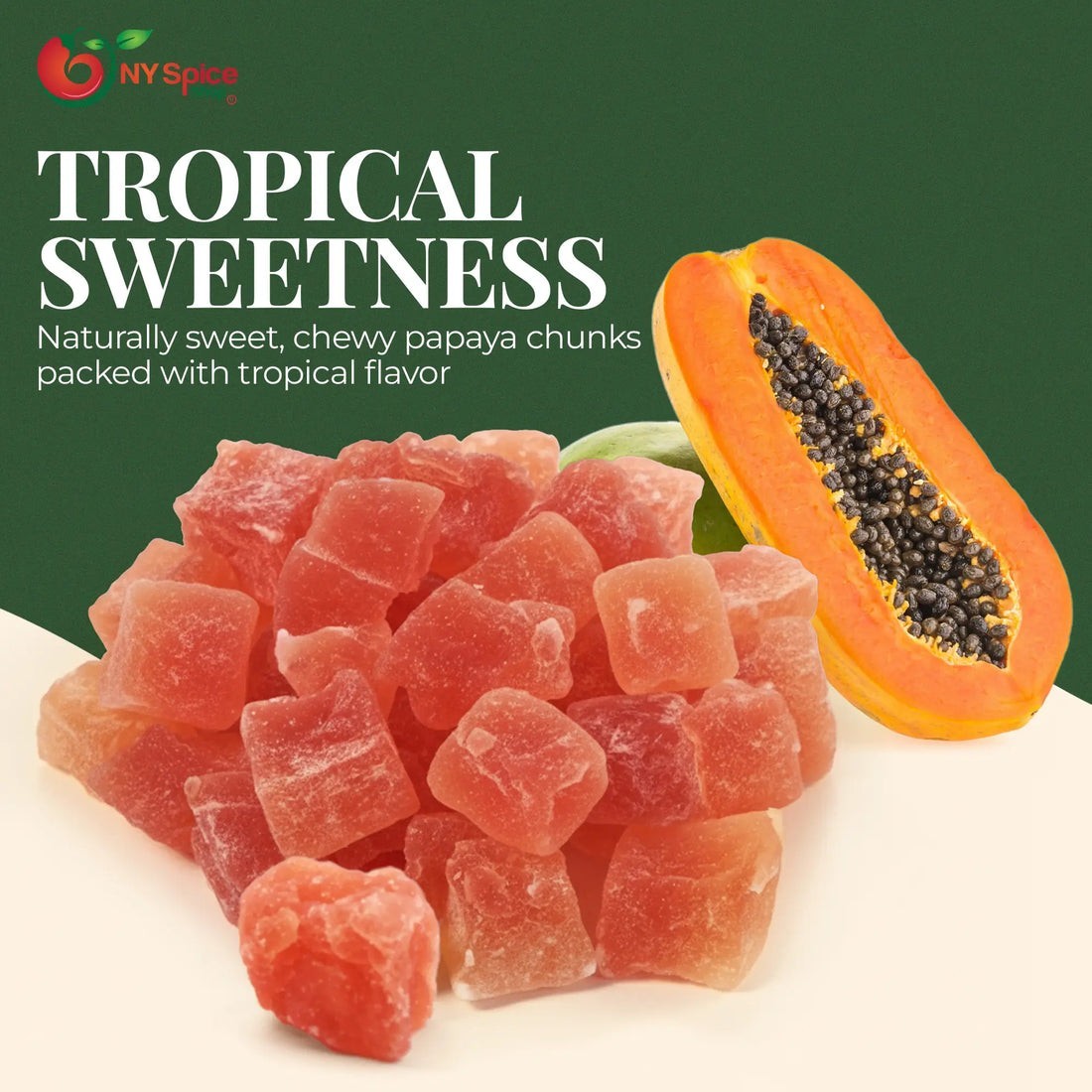 Natural Dried Papaya Chunks, Dried Fruit FREE SHIP