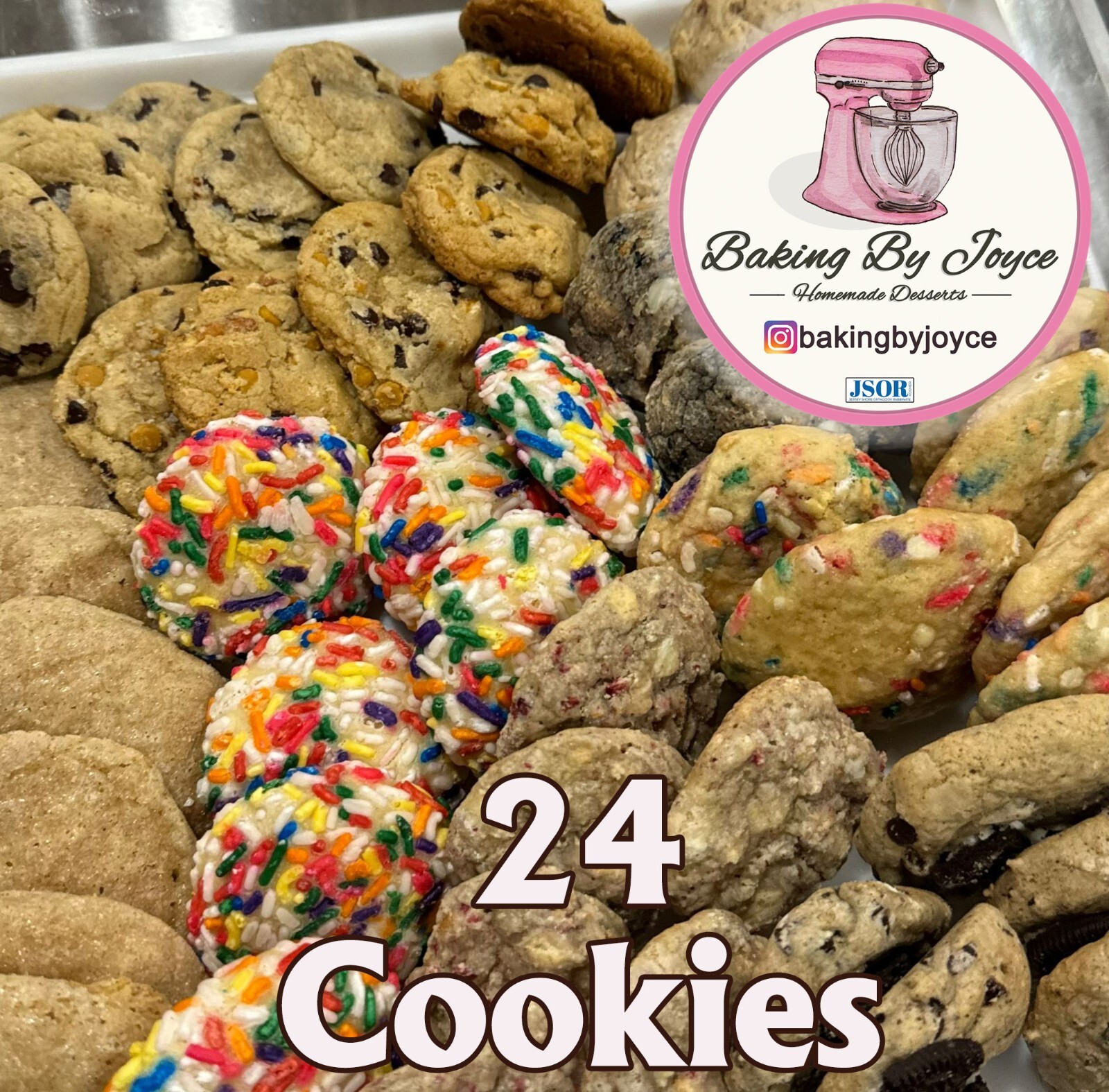 2 Dozen Baking By Joyce Homemade Cookies – Kosher-Parve