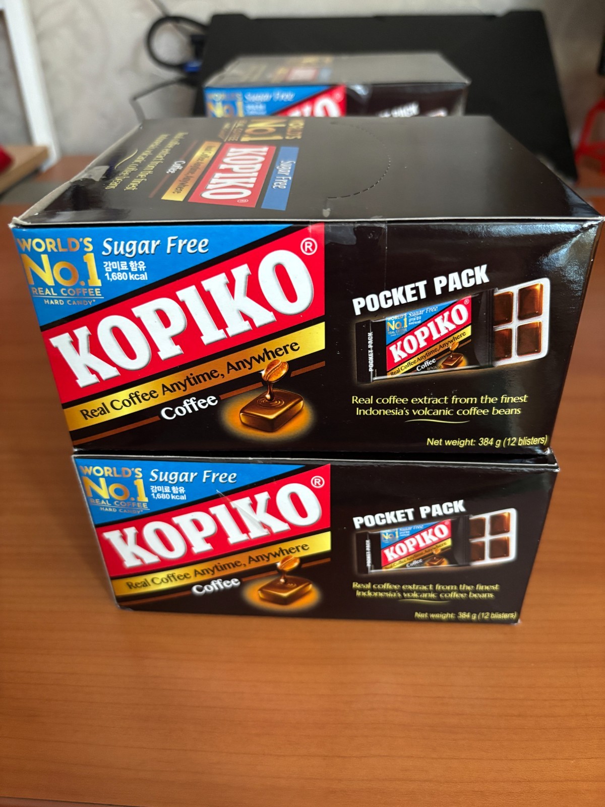 KOPIKO Sugar Free Coffee Candy Blister Pack 32g x 12 Packs Authentic K-Food