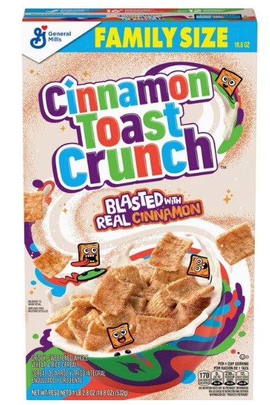 1 HEB General Mills Cinnamon Toast Crunch Cereal 18.8 oz