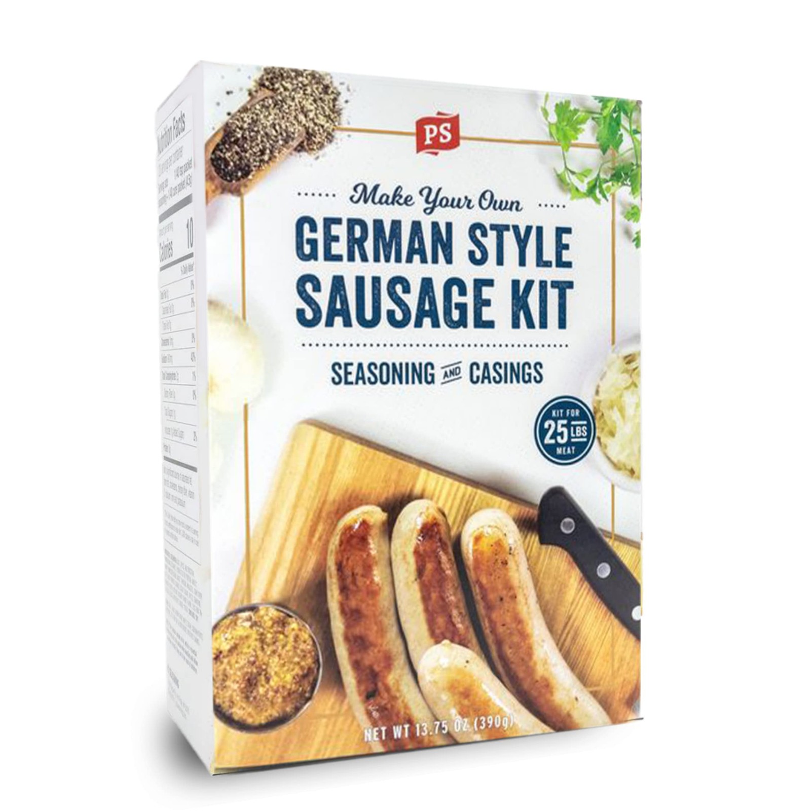 PS Seasoning German Style Sausage Kit – Includes Seasoning and Casings for up to