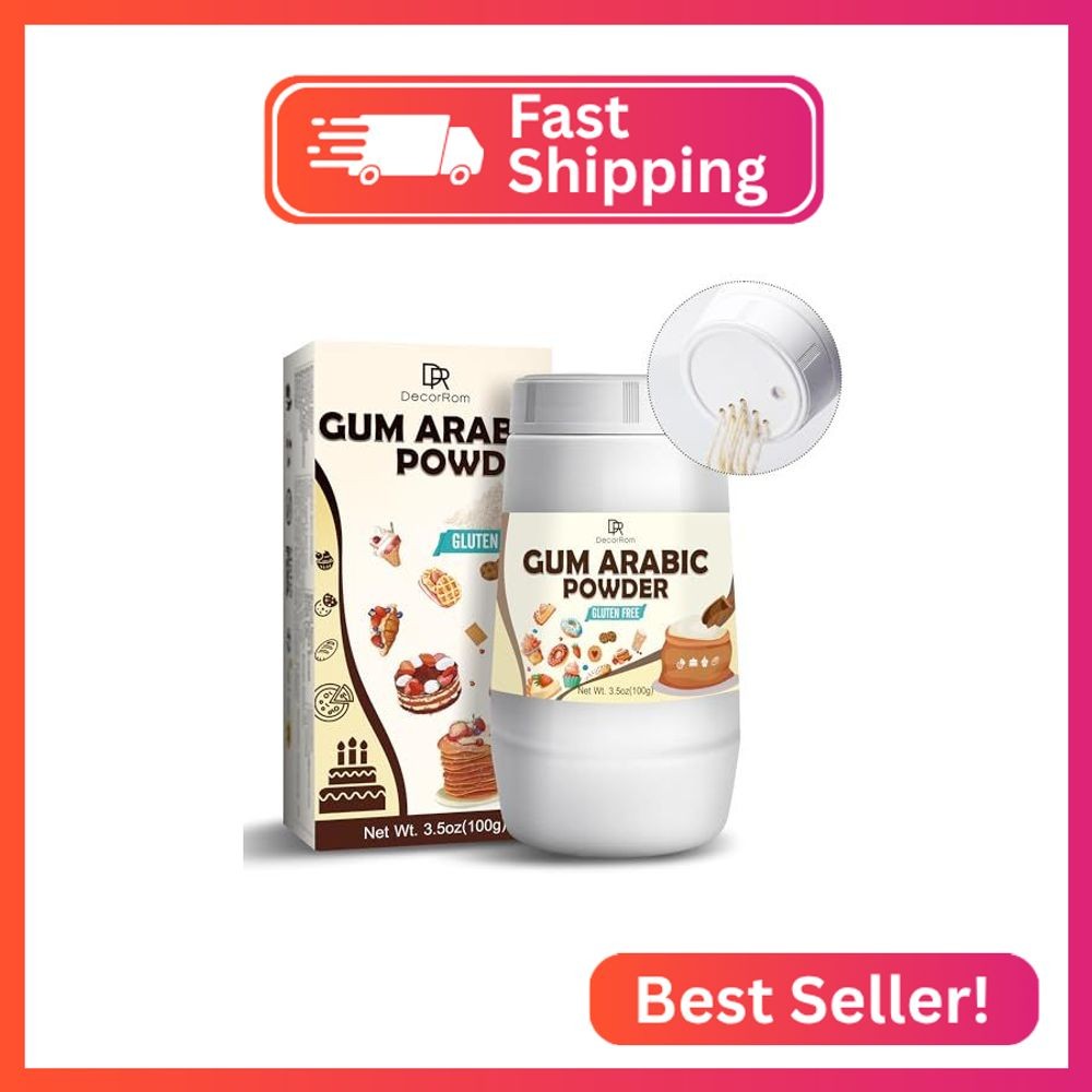 Acacia Powder 3.5oz – 100% Pure Arabic Gum (Food Grade) – Watercolor Binder & Ed