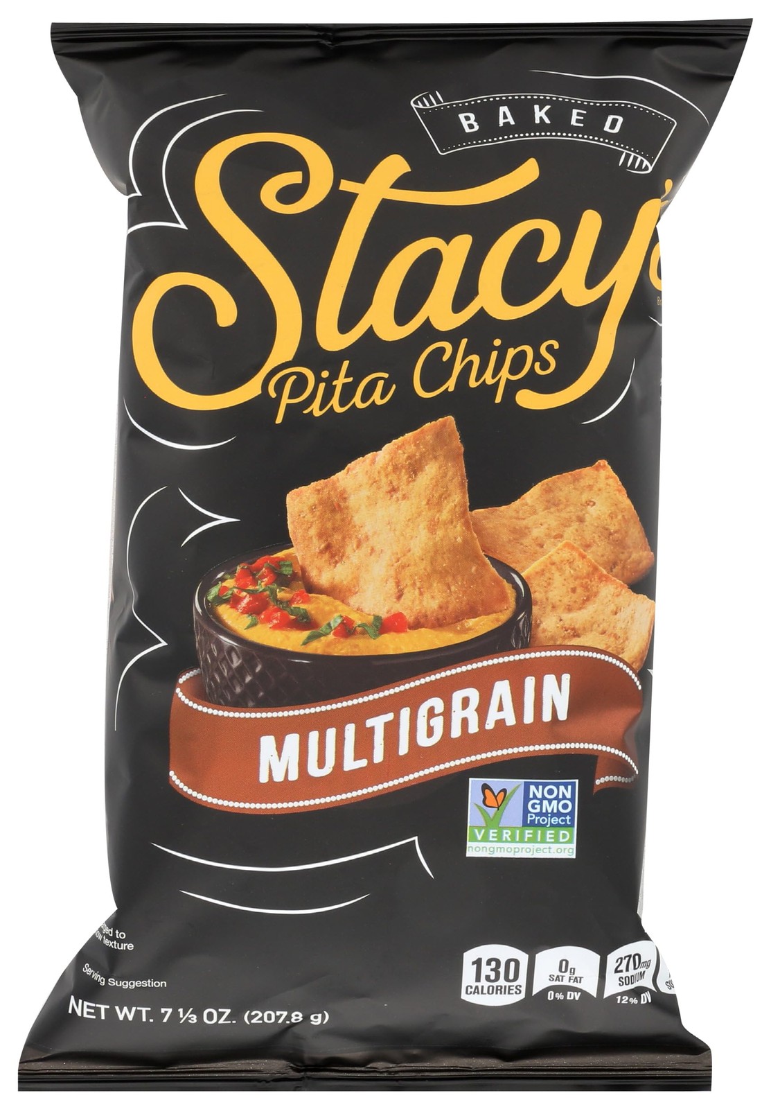 Snacks, Chips Pita Multigrain, 7.33 Ounce