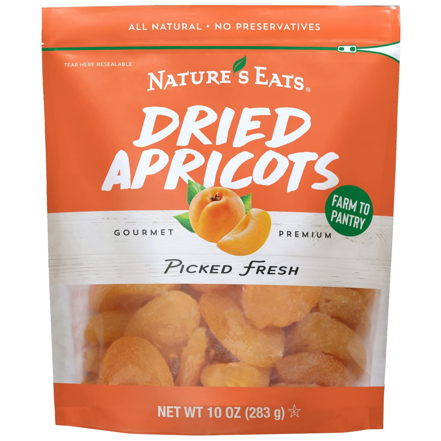 Nature’s Eat Sun Dried Turkish Apricots – 10 Ounce (Pack of 1)