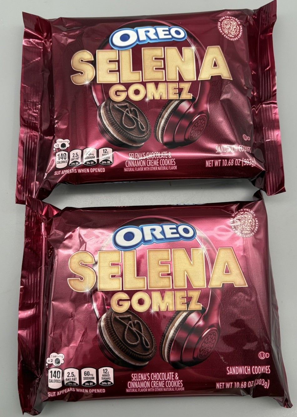 SELENA GOMEZ OREOS Chocolate Cinnamon Horchata Cookies 2x 10.68oz Limited New