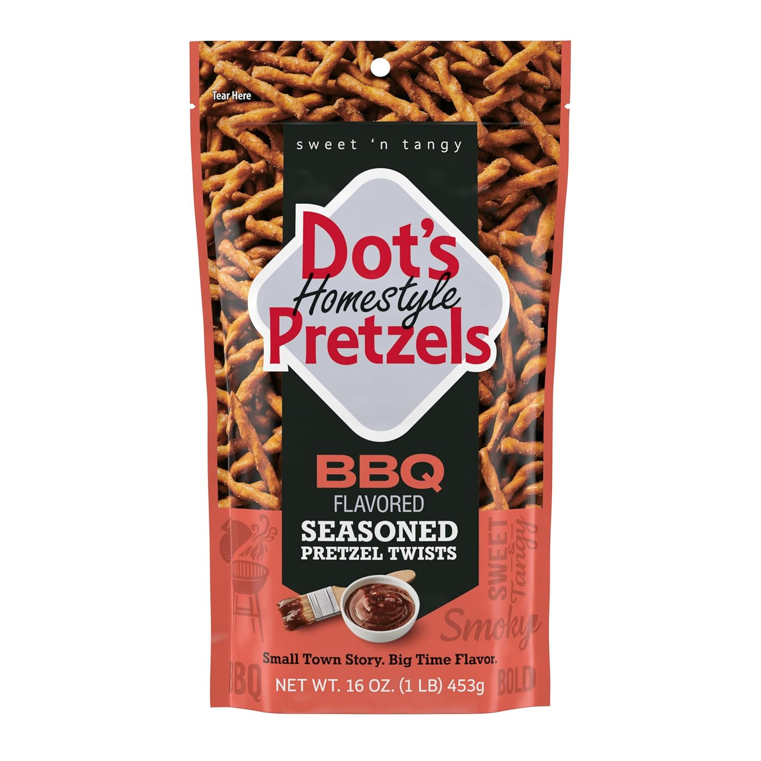 Dot’S Pretzels Original Seasoned Pretzel Twist Snack, 16Oz Grocery Sized Bag