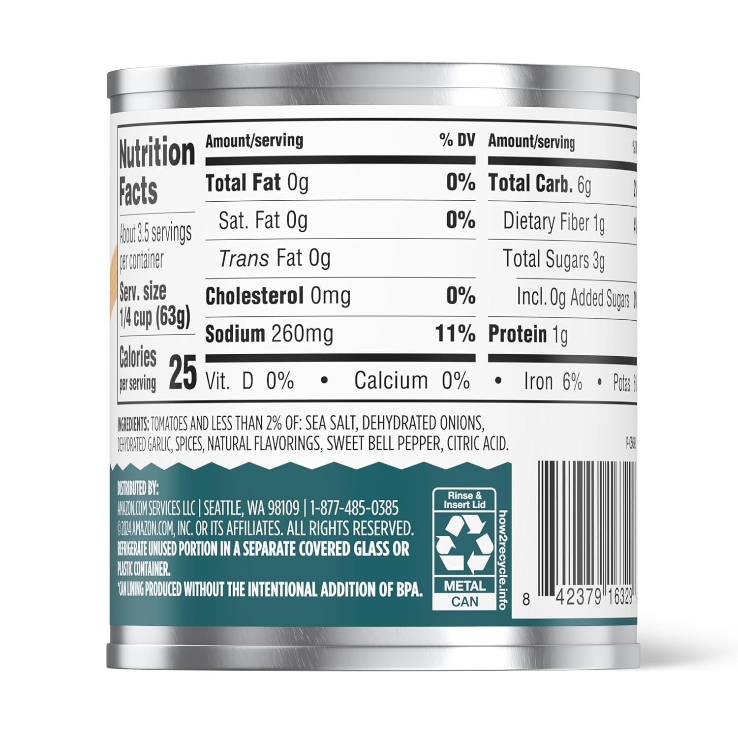 Amazon Grocery, Tomato Sauce, 8 Oz