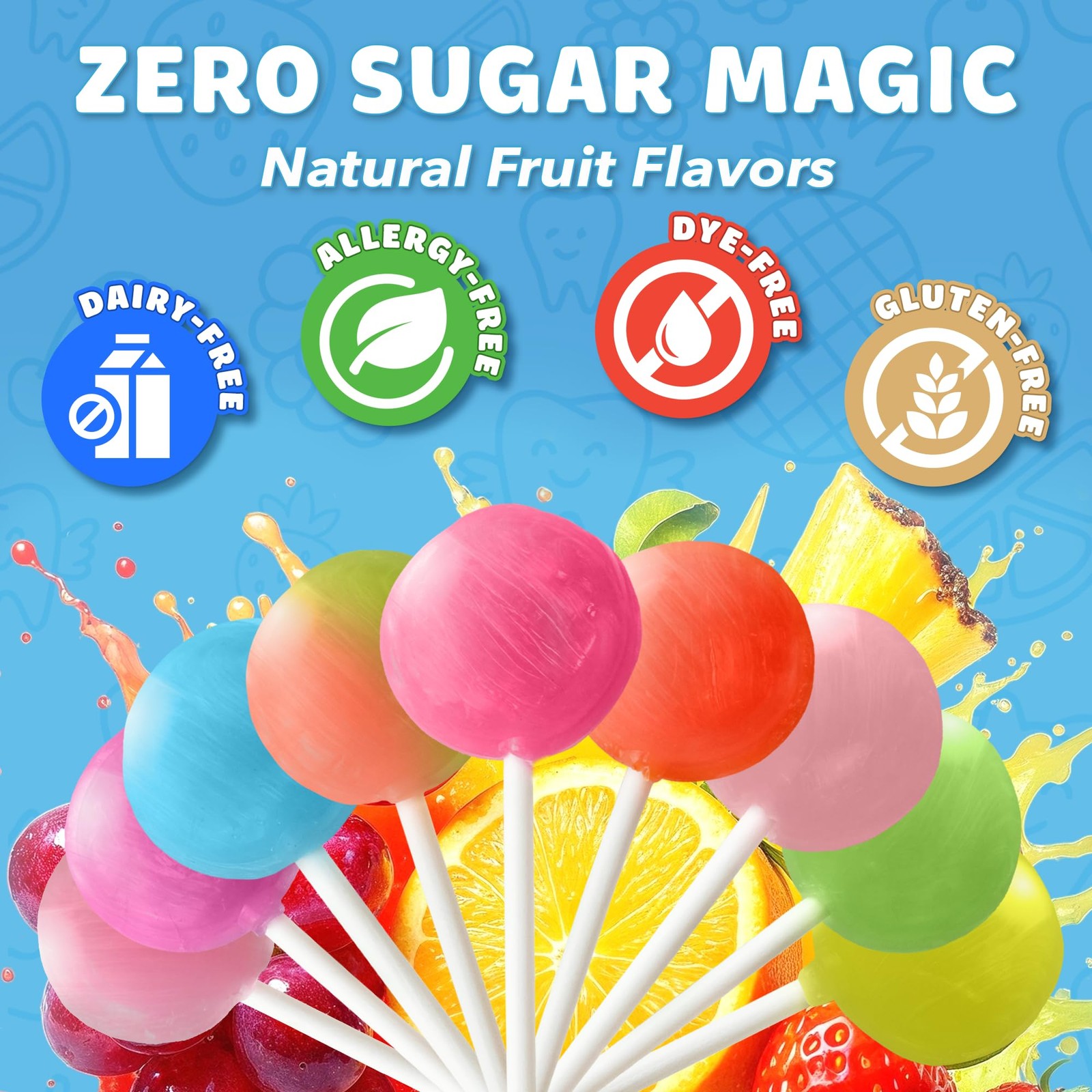 Clean Teeth Lollipops, Anti Cavity with Xylitol, Sugar Free Candy for a Healt…