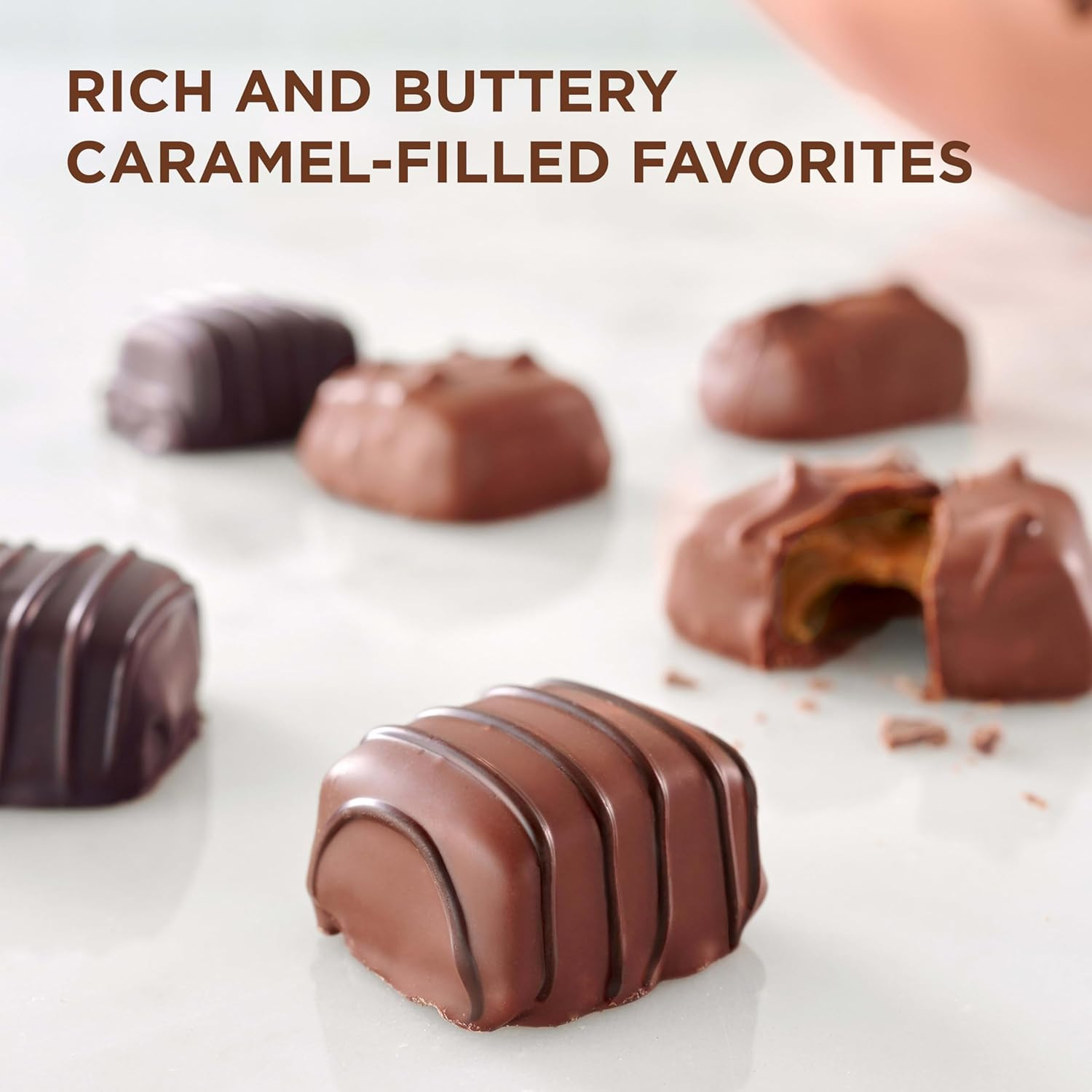 Russell Stover Assorted Caramels in Milk and Dark Chocolate, Mother’S Day Chocol