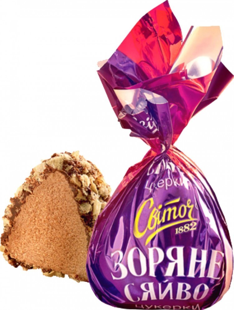 Svitoch «Zoryane Syayvo» Ukrainian Sweets Milk Chocolate Candy Truffle 200g 7oz