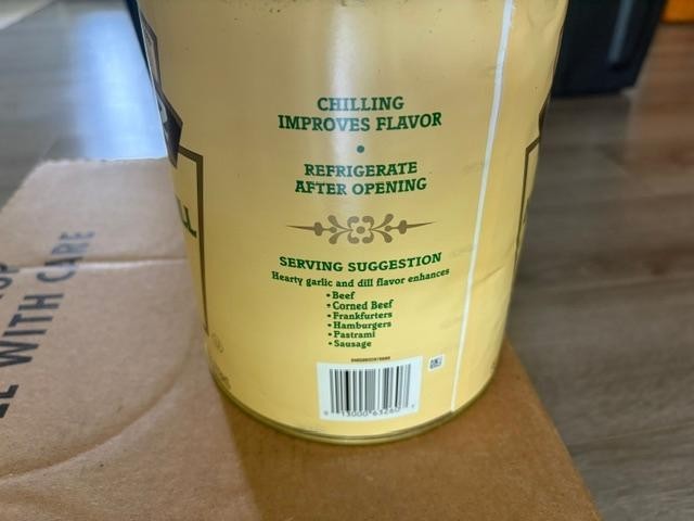 Heinz Dill Pickle Slices 99oz #10 Can Kosher Dill Slices Foodservice Size