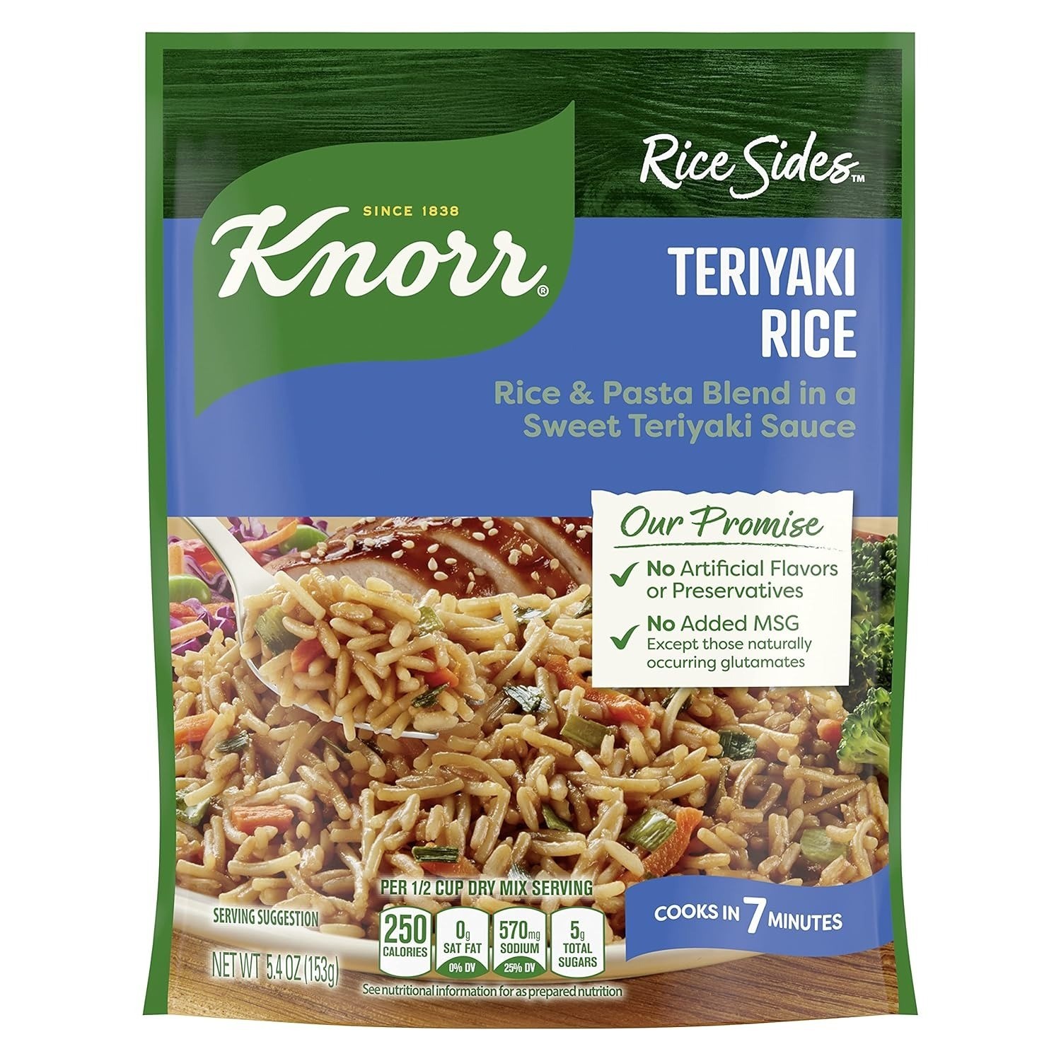 Knorr Rice Sides Teriyaki For a Tasty Rice Side Dish No Artificial Flavors, No P