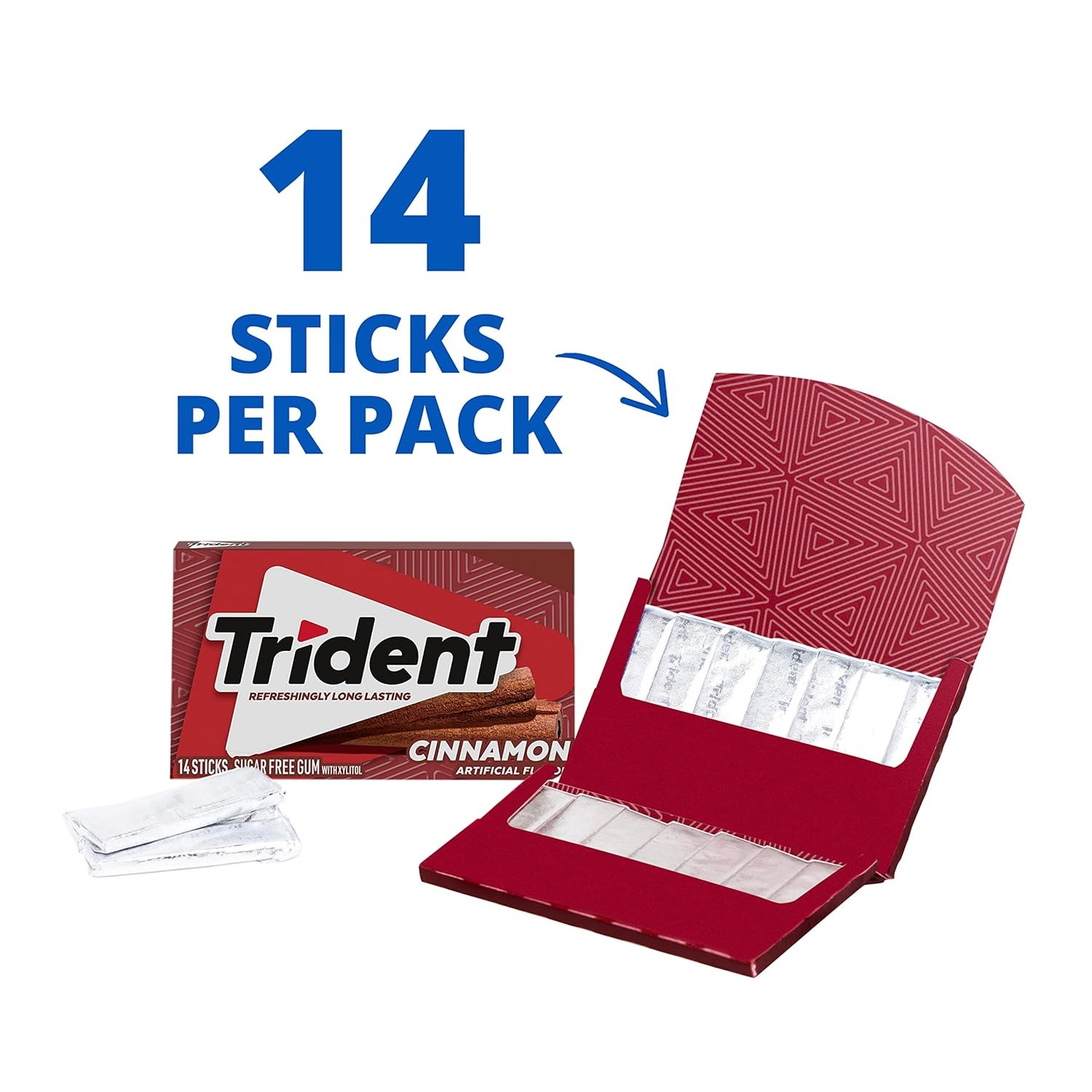 Trident Original Sugar Free Gum Bulk 24 Packs 14 Pieces Each 336 Total Pieces
