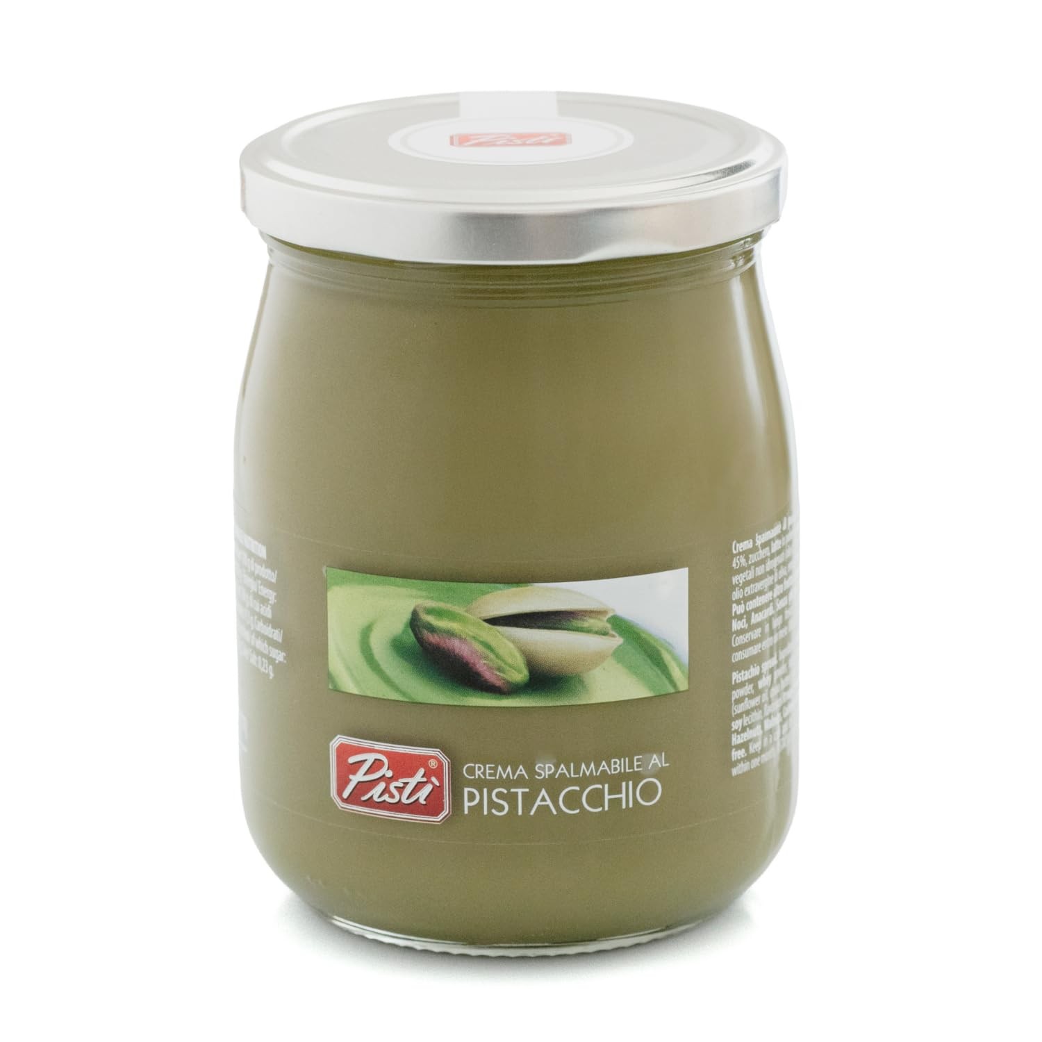 Pisti Cream of Pistachio from Sicily 21.2 Ounce (600g) | Ounce, Green