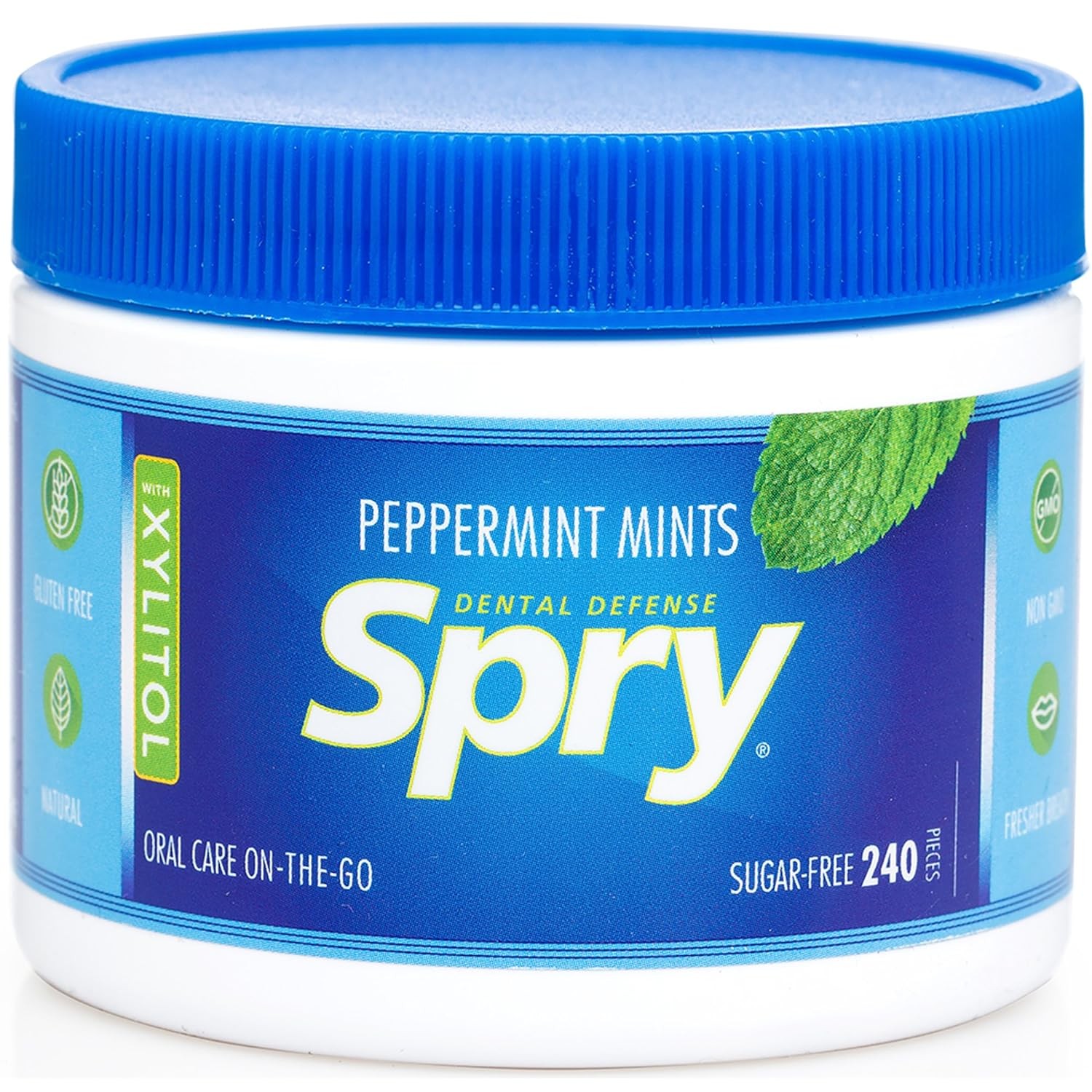 Spry Xylitol Peppermint Sugar Free Candy – Promote Oral Health 240 Count Pack 1