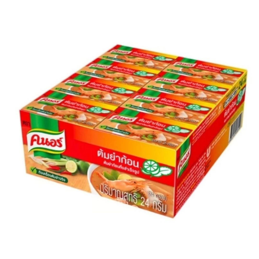 Knorr Soup Tom Yum Flavor Cubes Spicy Soup Popular Thai Cuisine Thai Food 24 pcs