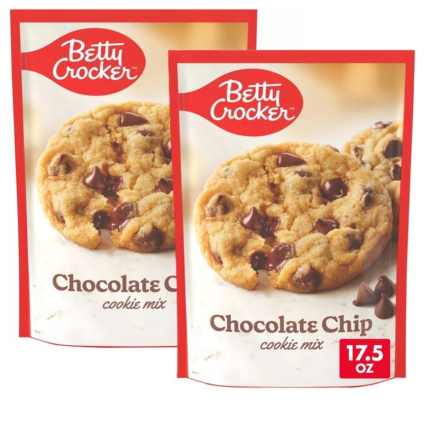 Betty Crocker Chocolate Chip Cookie Mix Flavored 17.5Oz Quick Easy 2 Pk APR 2026