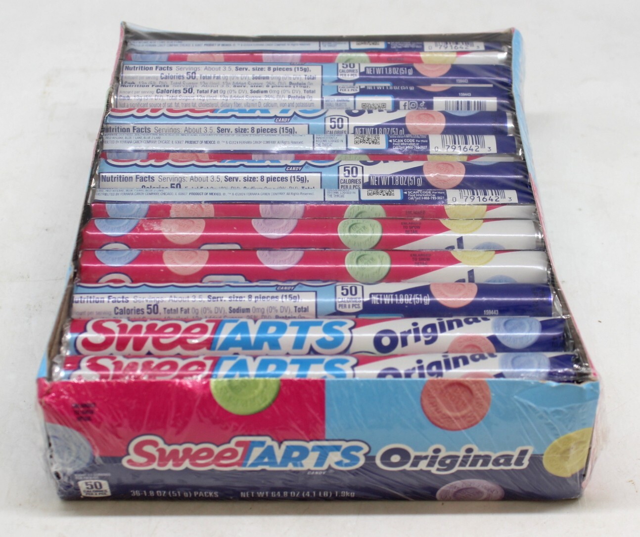 Sweetarts Candy 36 Count Rolls Bulk Box Sweet Tart Sweetart Sweettart OVER 4 LBS