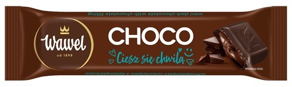 30 x WAWEL CHOCO filled bar BOX 40g x 30 / 1200g / 1.2kg