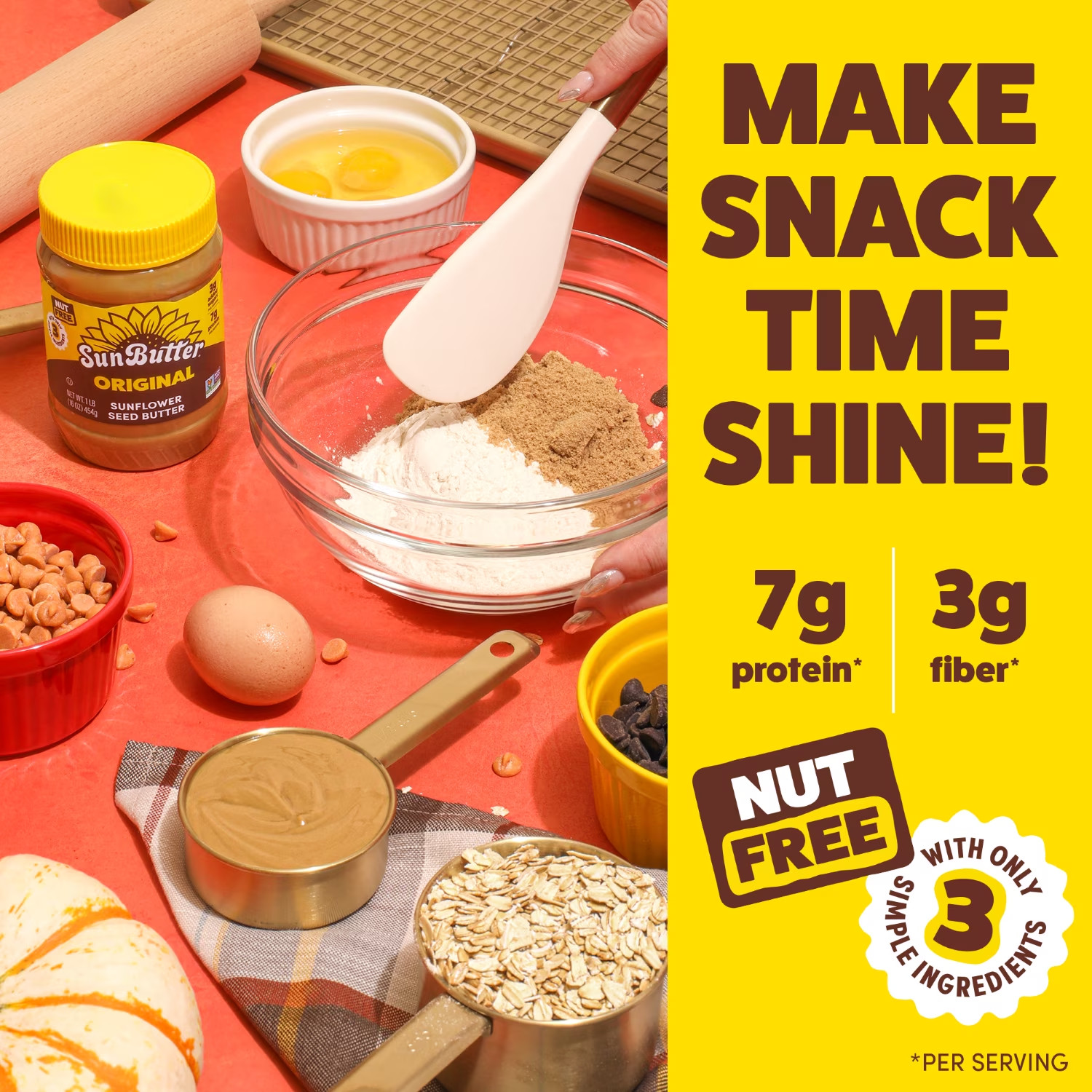 SunButter Original Sunflower Seed Butter 16 oz Jar