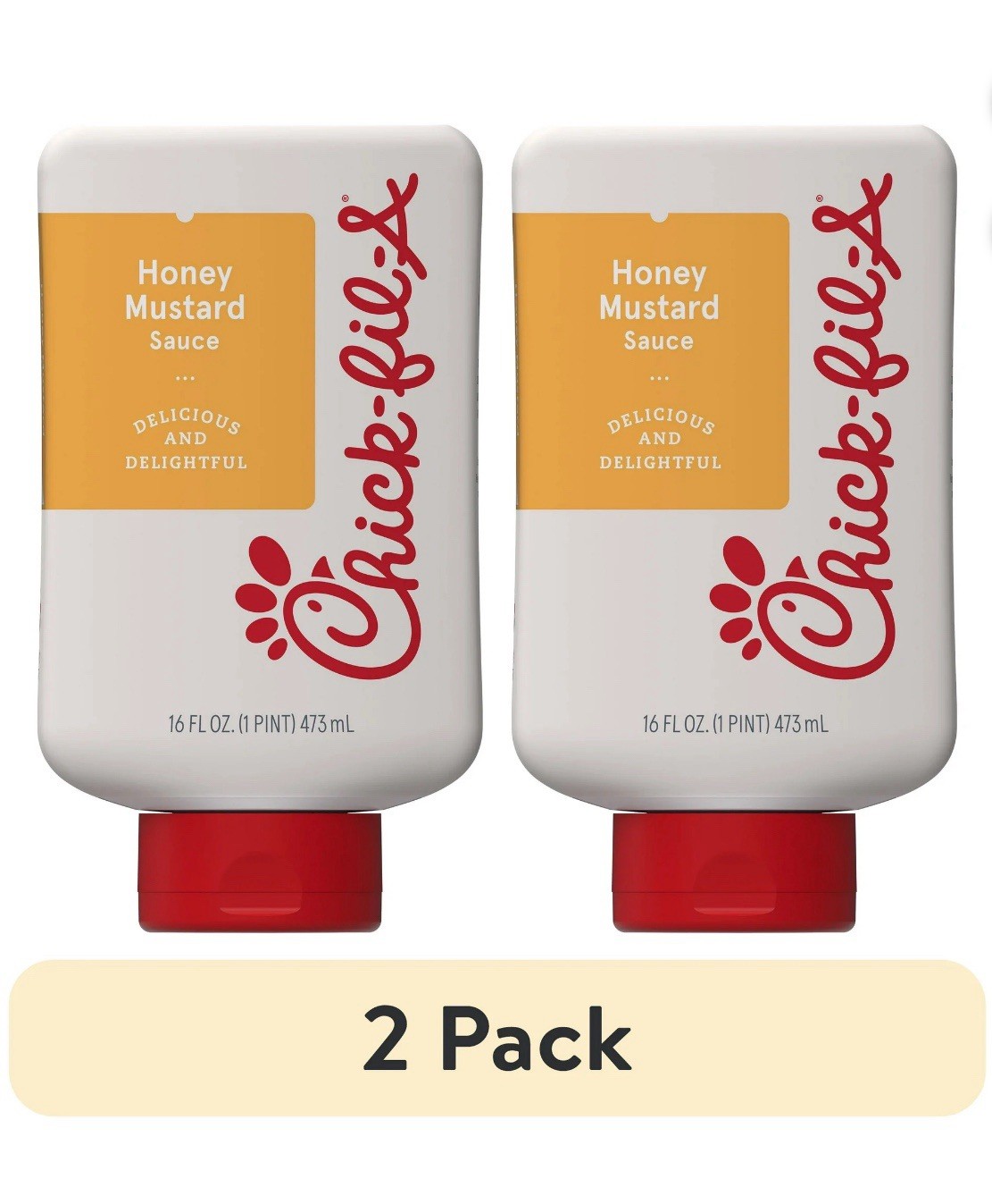 2 PK- Chick-Fil-A 🐝 Honey Mustard Dipping Sauce Dressing Bottle 16 oz