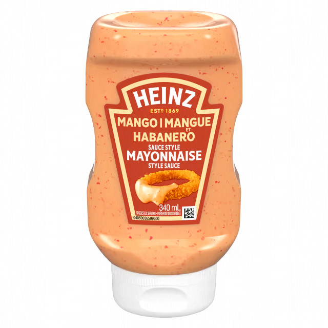 Heinz Mango Habanero Sauce Style Mayonnaise Squeeze 16.5 oz./340 ml each