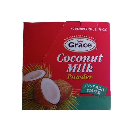 Grace Coconut Milk Powder (1 box/ 12 packs x 50g (1.76 oz)