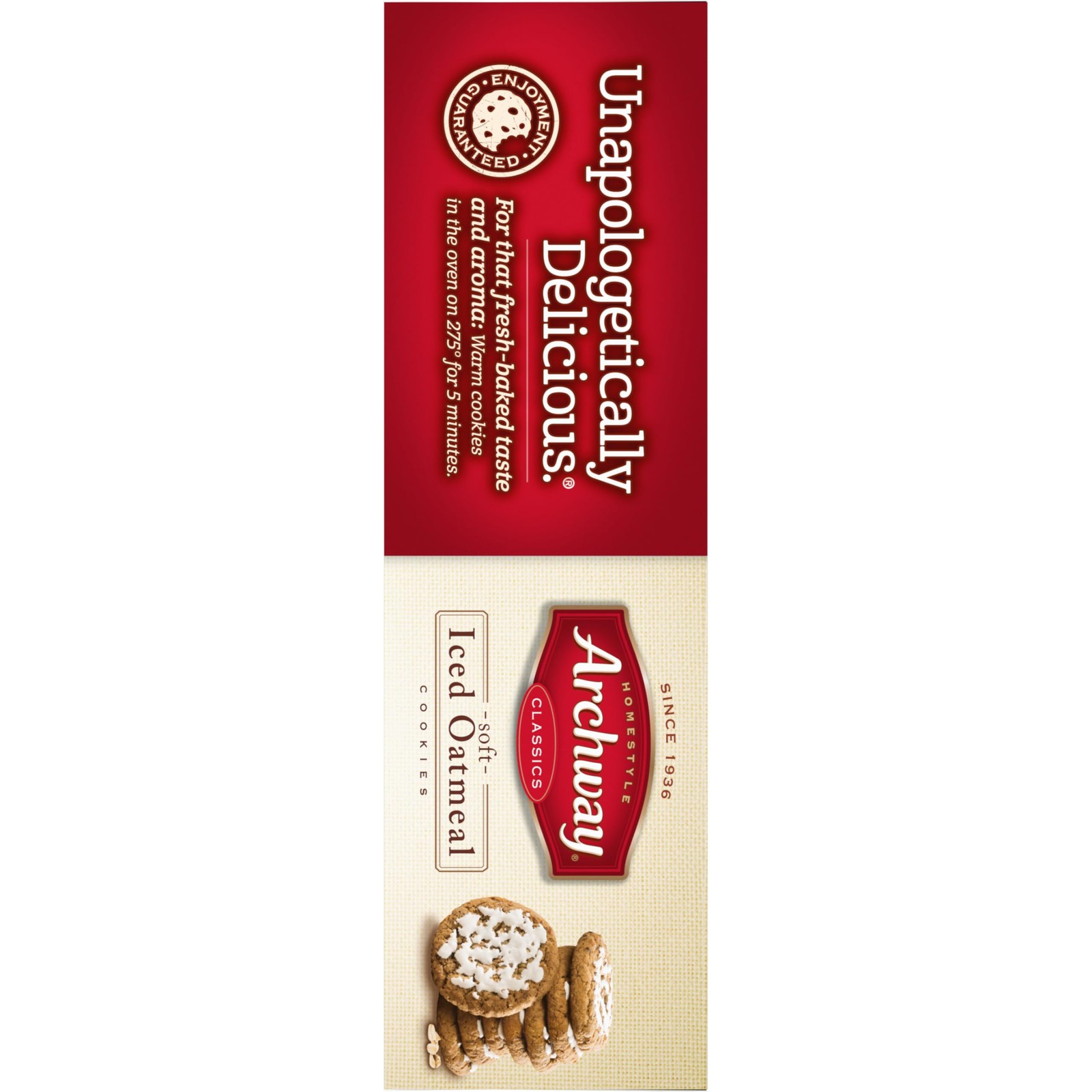 Soft Iced Oatmeal Cookies 9.25 Oz