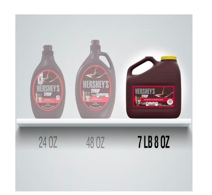 Hershey’s Chocolate Syrup, Bulk Jug 7 lb 8 oz