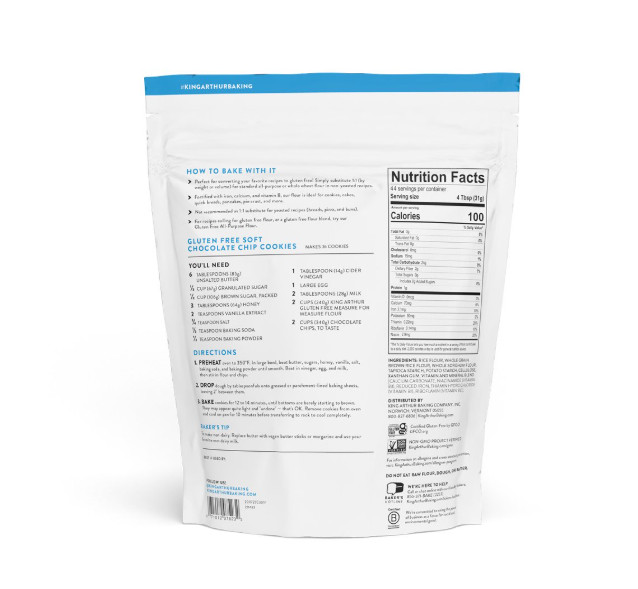 King Arthur Baking Company Non-GMO Project Verified, Certified Gluten-Free Measu