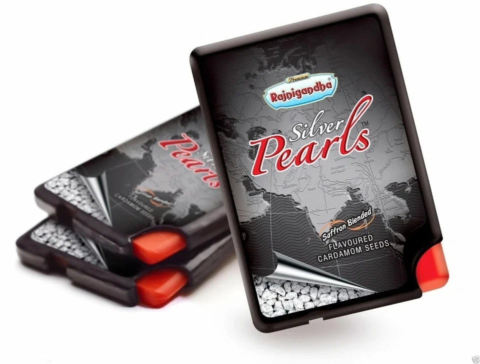 Rajnigandha Silver Pearls Elaichi Cardamom 5.75g After Meal Freshener Free-Ship
