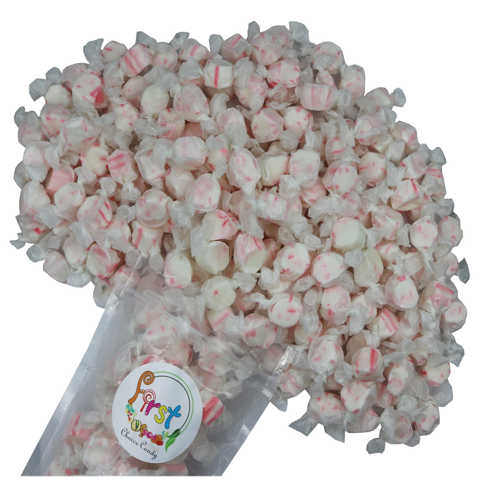 Peppermint Saltwater Taffy 1 LB – Gourmet Candy Treats for Parties & Gifts