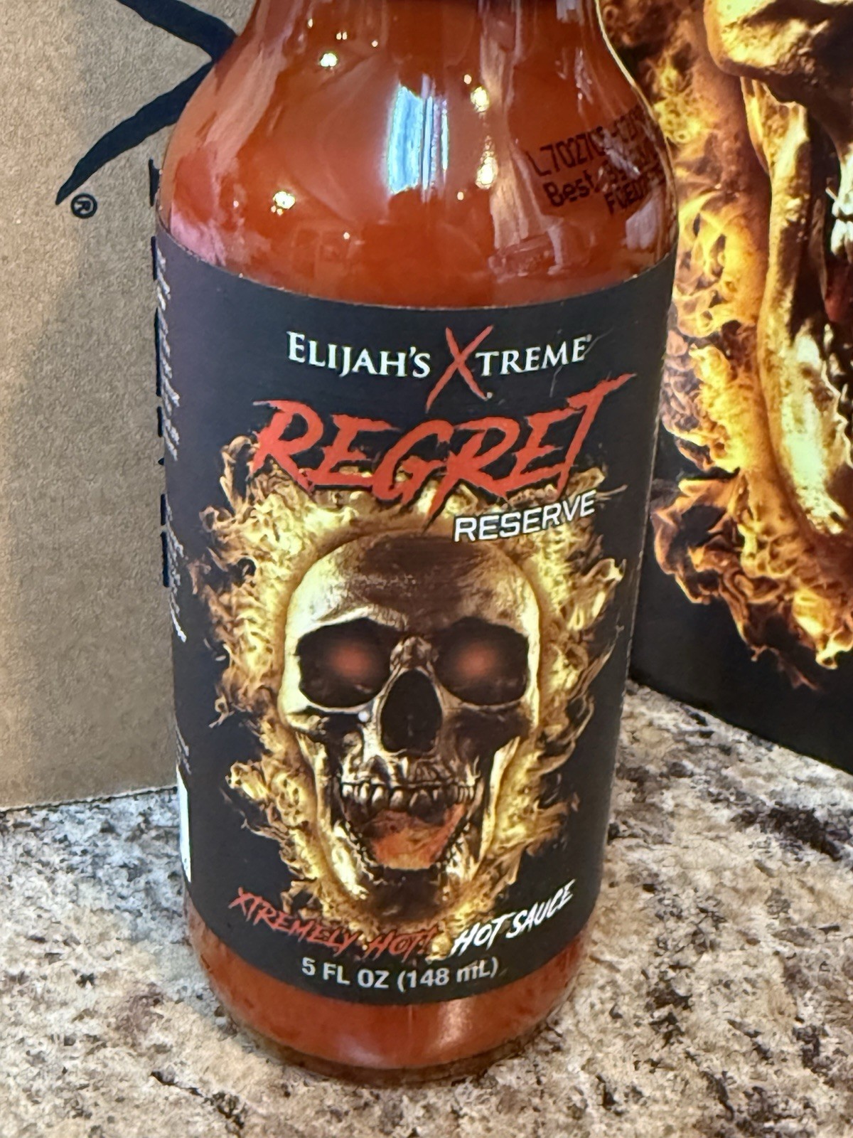 Elijah’s Xtreme Regret Reserve Hot Sauce – Carolina Reaper, Trinidad Scorpion, a